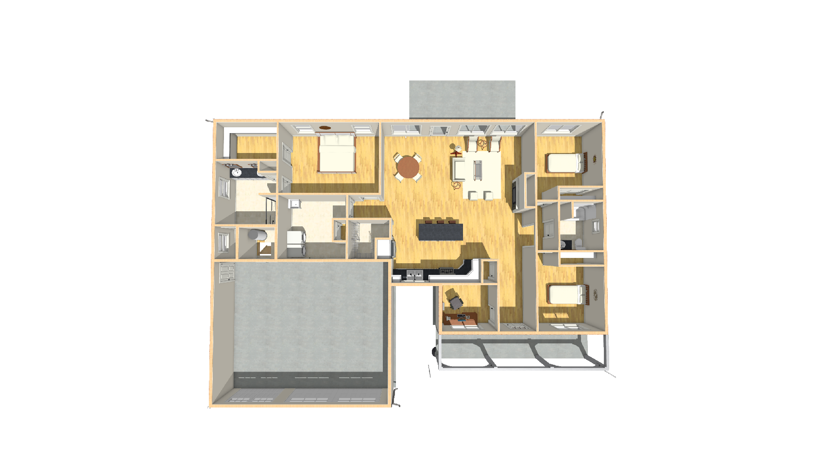 Seeley 3D House Plan Interior Design
