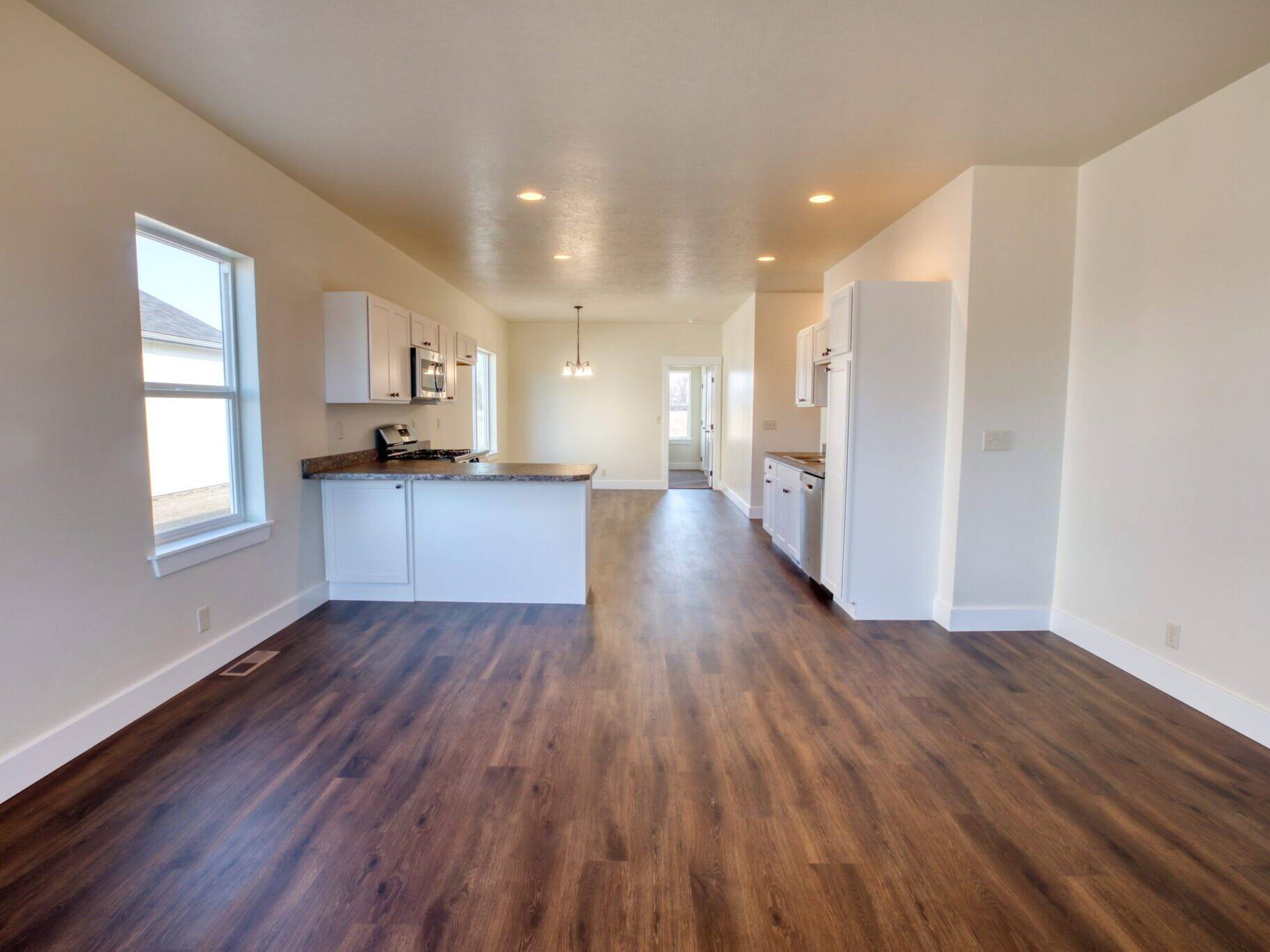 Living Room area in the Mill Creek model home - built by Big Sky Builders in Corvallis, MT