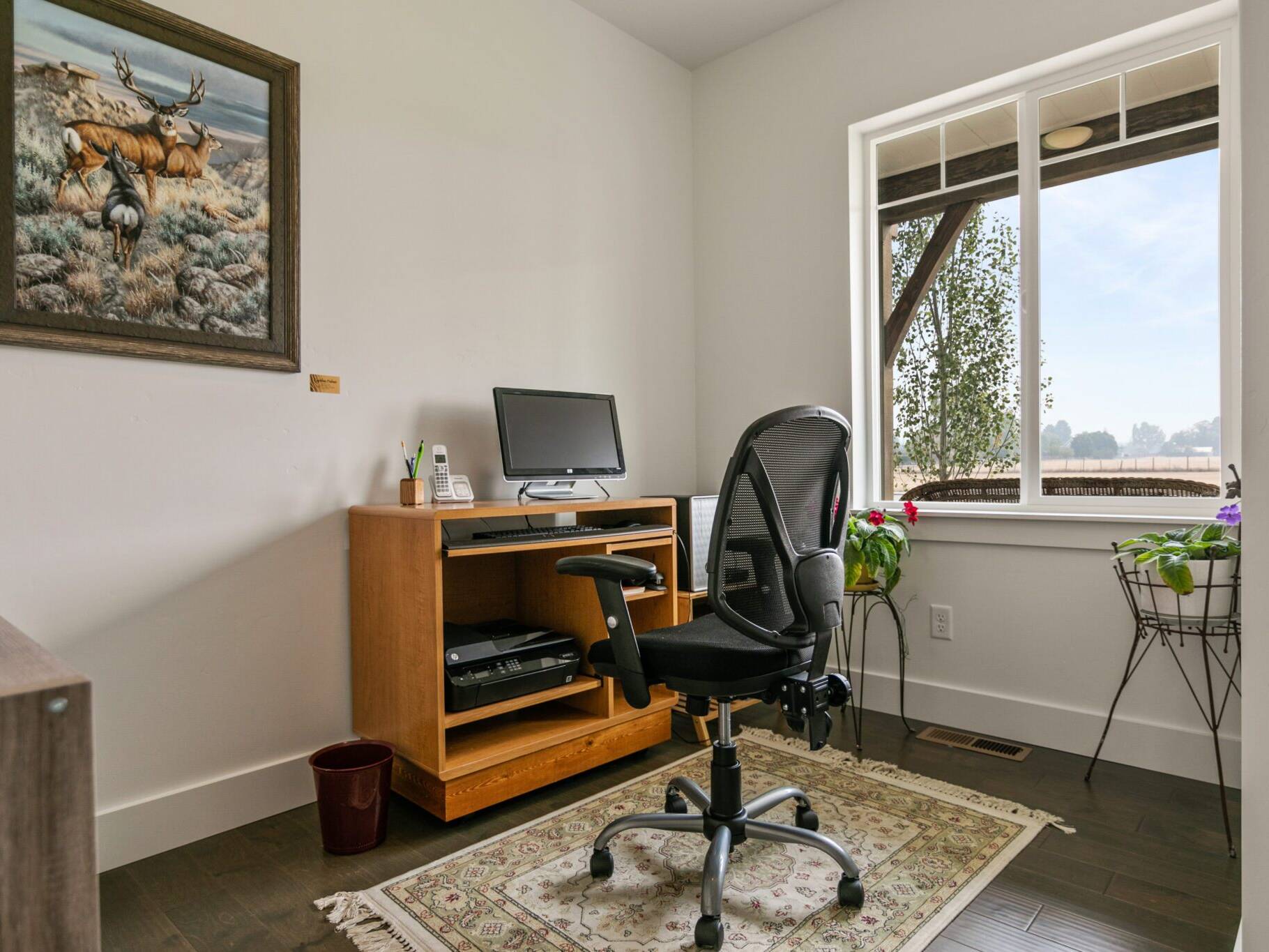 Office in The Seeley model home - Built by Big Sky Builder in Hamilton, MT