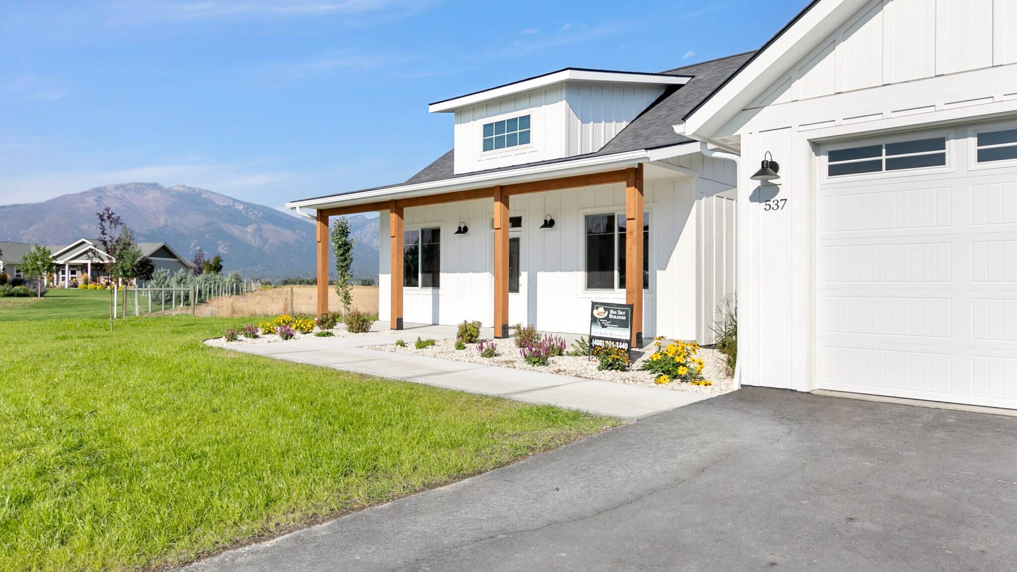 House Exterior of The Seeley model home - Built by Big Sky Builder in Hamilton, MT