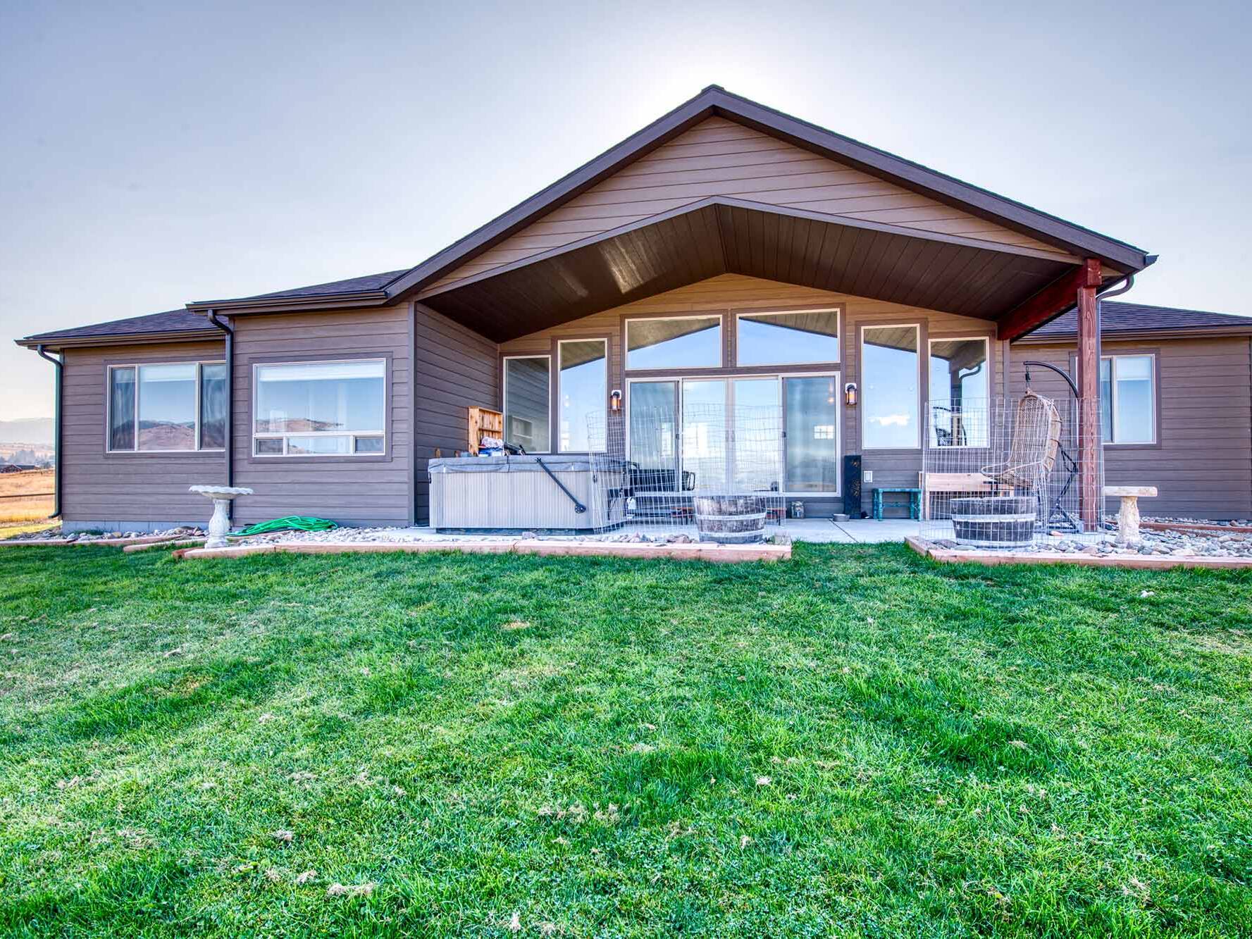 House exterior of The Copper Creek model home - Built by Big Sky Builder in Florence, MT